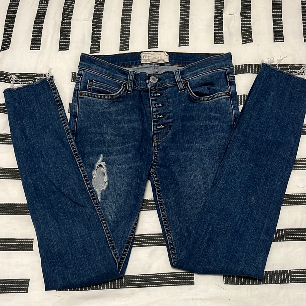 Free People Size 25 High Rise Skinny Jeans
